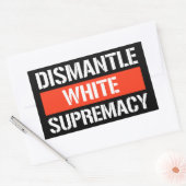 Demontieren der weißen Vorherrschaft der rechtecki Rechteckiger Aufkleber (Umschlag)