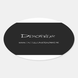 DemonWear Promo-Aufkleber 2 Ovaler Aufkleber