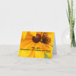 Demosthenes inspirierendes Zitat "Chancen" Dankeskarte