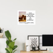 Demosthenes Small Opportunities Great Enterprises Poster (Heimbüro)