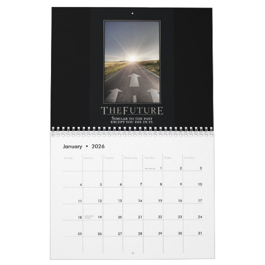 Demotivational Kalender-Kalender Kalender (Jan 2026)