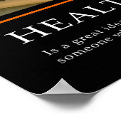 Demotivationale Poster ... Gesundes Leben (Ecke)