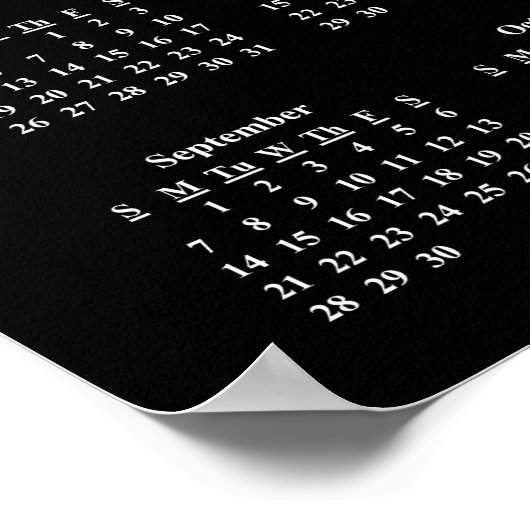 Demotivationales Kalenderziel 2014 Poster (Ecke)