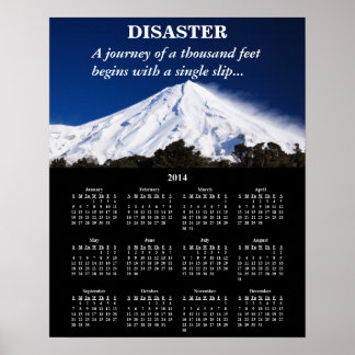 Demotivations-Kalender-Desaster 2014 Poster