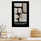 Demotivationspaket der Regierung Poster (Küche)