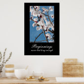 Demotivationspopster für Anfänge Poster (Küche)