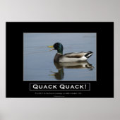 Demotivationspopster für Mallard Duck Poster (Vorne)