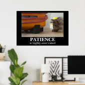 Demotivationspopster für Patientenkatzen und Maus Poster (Heimbüro)