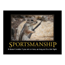 Demotivposter: Sportsmanship-Eichhörnchen