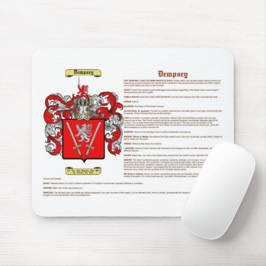 Dempsey (Bedeutung) Mousepad (Mit Mouse)