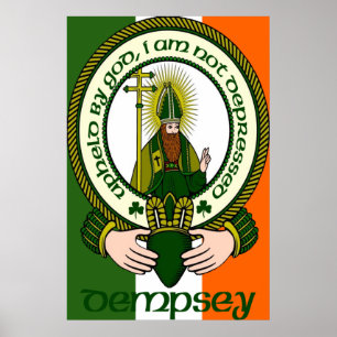 Dempsey Clan-Motto-Plakat-Druck Poster