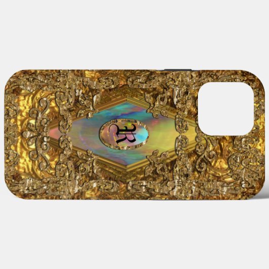 Dempsey Elegant Chic Monogram Case-Mate iPhone Hülle (Rückseite (Horizontal))