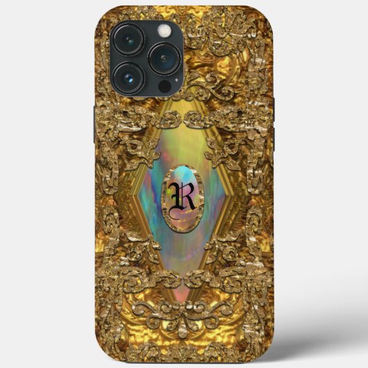 Dempsey Elegant Chic Monogramm Case-Mate iPhone Hülle (Rückseite)