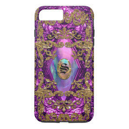 Dempsey Plum Elegant Monogram Case-Mate iPhone Hülle