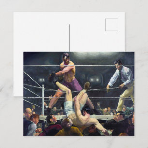 Dempsey und Firpo George Bellows Poster Postkarte