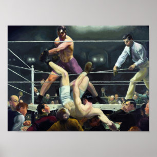 Dempsey und Firpo von George Bellows Poster