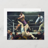 Dempsey und Firpo von George Bellows Postkarte (Vorne/Hinten)