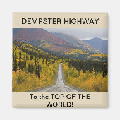 Dempster Highway Square Magnet (Vorne)