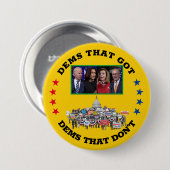 Dems, die (politische) Taste got Button (Vorne & Hinten)