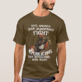 DEMS RISIKO TRUMPS TL WT HG GESUNDHEITSVERSORGUNG T-Shirt (Vorderseite)