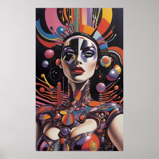 Demure AF - Ken Gage Surreal Art Poster (Vorne)