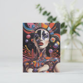 Demure AF - Ken Gage Surreal Art Postkarte (Stehend Vorderseite)