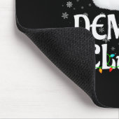 Demure Claus Christmas Lights Santa Pajama Family Mousepad (Ecke)