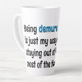 Demure Frenchie Tasse (Linke Ecke)