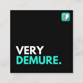DEMURE QUADRATISCHE VISITENKARTE