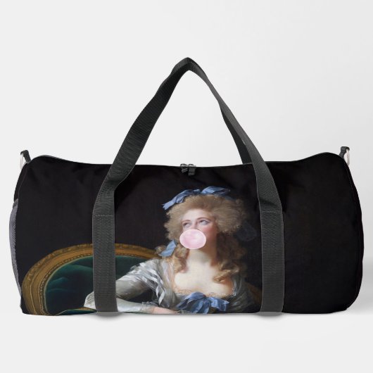 Demure with Pink Bubble Gum Duffle Bag (Rückseite)