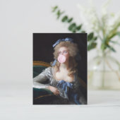 Demure with Pink Bubble Gum Postkarte (Stehend Vorderseite)