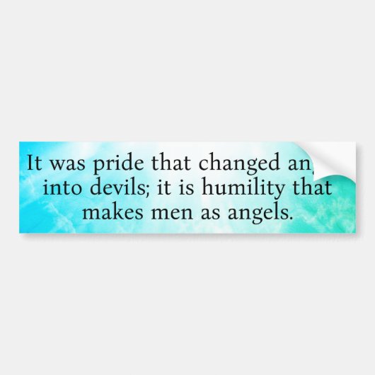 Demut Autoaufkleber (Vorne)