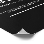 Demut Definition | Inspiration Zitat Poster (Ecke)