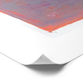 Demut - frische, farbenfrohe Malerei Poster (Ecke)