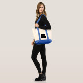 Demut ist größer als Stolz - schwarzer Hintergrund Tragetasche (Vorderseite (Model))