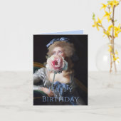 Demut mit rosa Peony Happy Birthday Karte (Gelbe Blume)