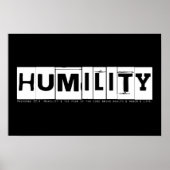 "Demut" Sprichwörter Poster (Vorne)