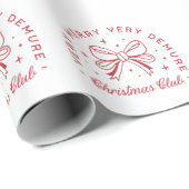 Demut Weihnachtscoquette ästhetisch Geschenkpapier (Rolleneckpunkt)