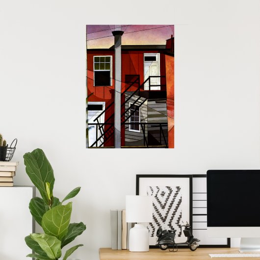 Demuth - Moderne Bequemlichkeiten Poster (Heimbüro)