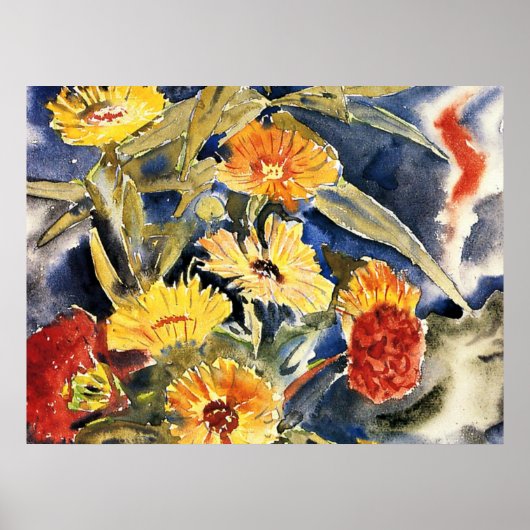 Demuth - Spray von Blume Poster (Vorne)