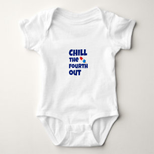 Den 4. Juli runtersorgen Baby Strampler