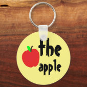 den Apfel Schlüsselanhänger (Vorderseite)