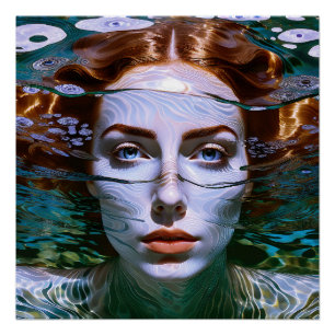 "Den Atem halten" - Frauen im Wasser Poster