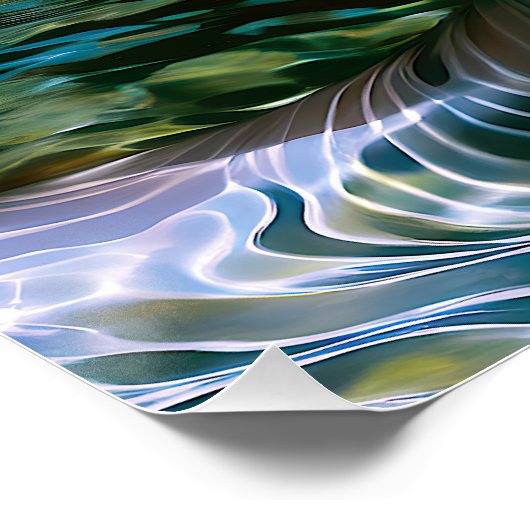 "Den Atem halten" - Frauen im Wasser Poster (Ecke)