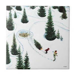 Den Baum abschneiden Fliese