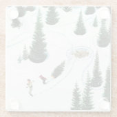 Den Baum abschneiden Glasuntersetzer (Rückseite)