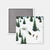 Den Baum abschneiden Magnet (Vorderseite/Rückseite)