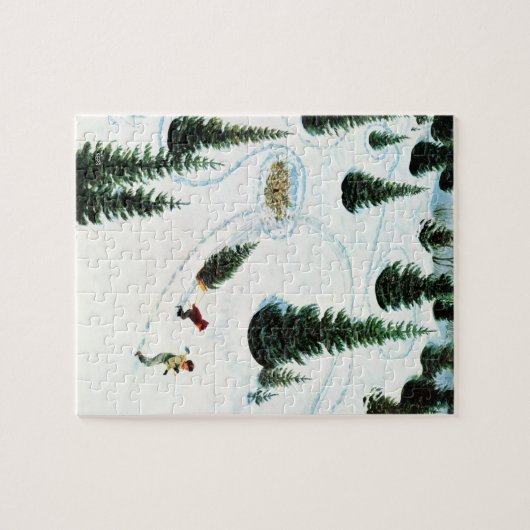 Den Baum abschneiden Puzzle (Horizontal)