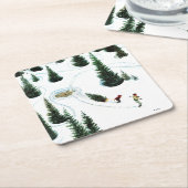 Den Baum abschneiden Rechteckiger Pappuntersetzer (angewinkelt)