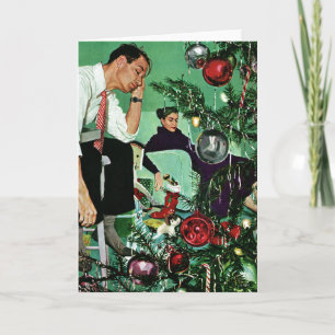 Den Baum beschneiden Feiertagskarte